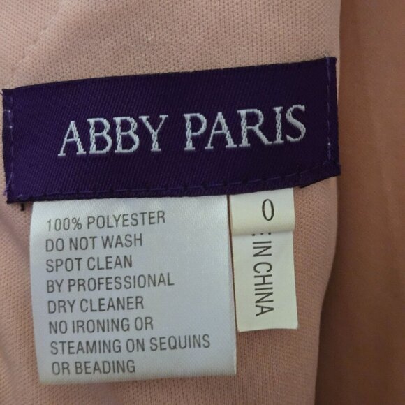 Abby Paris By Lucci Lu Dusty Rose Fully Beaded Mini Dress Dusty Rose Size 0 - Picture 8 of 8
